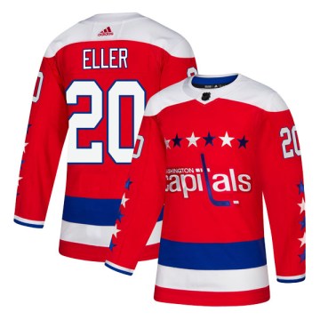 Adidas Washington Capitals Men's Lars Eller Authentic Red Alternate NHL Jersey