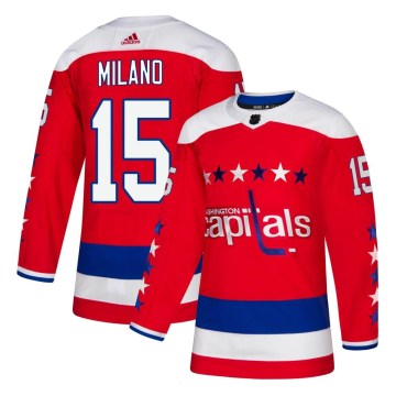 Adidas Washington Capitals Men's Sonny Milano Authentic Red Alternate NHL Jersey